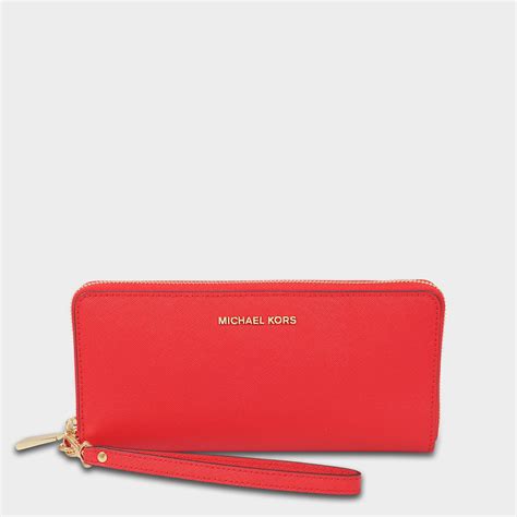 michael kors continental wallet red|michael kors monogram wallet.